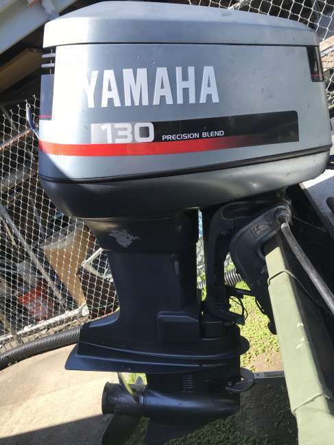 1999 Yamaha 130 HP V4 Carbureted 2-Stroke 25" (X) Outboard Motor.